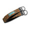 Tribal Ribbons Webbing Keychain FOBs - Size Comparison