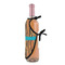 Tribal Ribbons Wine Bottle Apron - DETAIL WITH CLIP ON NECK