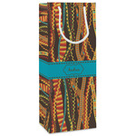 Tribal Ribbons Wine Gift Bags - Gloss (Personalized)