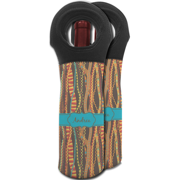 Tribal Ribbons Wine Tote Bag - MAIN