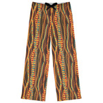 Tribal Ribbons Womens Pajama Pants - M