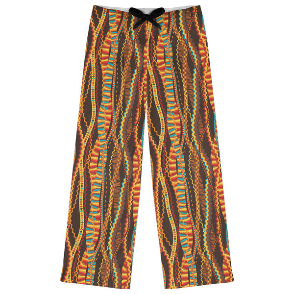 Custom Tribal Ribbons Womens Pajama Pants - S