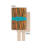 Tribal Ribbons Wooden 6.25" Stir Stick - Rectangular - Single - Front & Back