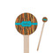 Tribal Ribbons Wooden 6" Stir Stick - Round - Closeup