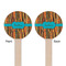Tribal Ribbons Wooden 6" Stir Stick - Round - Double Sided - Front & Back