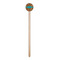 Tribal Ribbons Wooden 6" Stir Stick - Round - Single Stick
