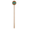 Tribal Ribbons Wooden 7.5" Stir Stick - Round - Single Stick
