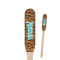 Tribal Ribbons Wooden Food Pick - Paddle - Closeup