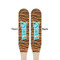 Tribal Ribbons Wooden Food Pick - Paddle - Double Sided - Front & Back