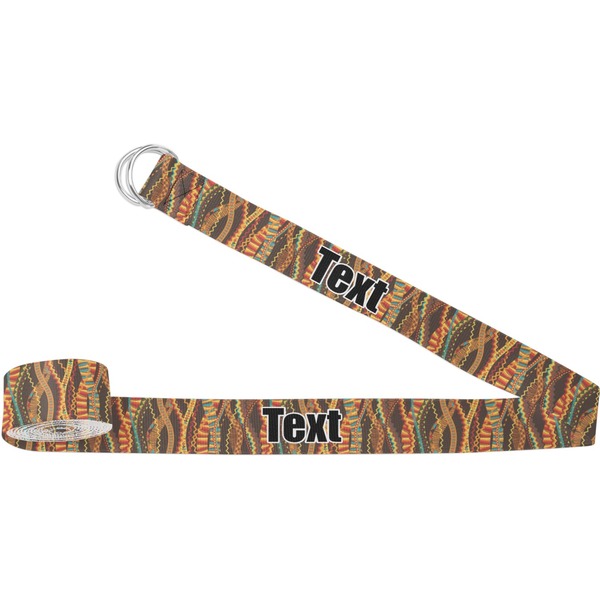Custom Tribal Ribbons Yoga Strap (Personalized)
