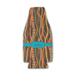 Tribal Ribbons Zipper Bottle Cooler (Personalized)