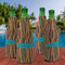 Tribal Ribbons Zipper Bottle Cooler - Set of 4 - LIFESTYLE