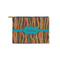 Tribal Ribbons Zipper Pouch - Small - 8.5"x6" (Personalized)
