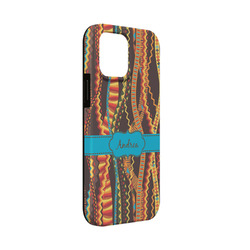 Tribal Ribbons iPhone Case - Rubber Lined - iPhone 13 Mini (Personalized)