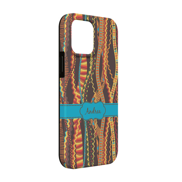 Custom Tribal Ribbons iPhone Case - Rubber Lined - iPhone 13 Pro (Personalized)