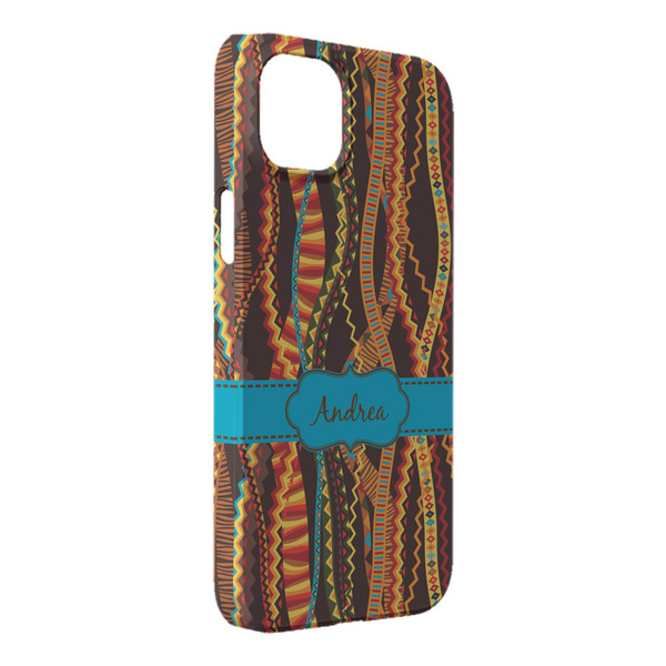 Custom Tribal Ribbons iPhone Case - Plastic - iPhone 14 Pro Max (Personalized)