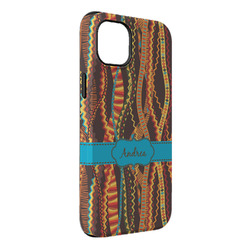 Tribal Ribbons iPhone Case - Rubber Lined - iPhone 14 Pro Max (Personalized)
