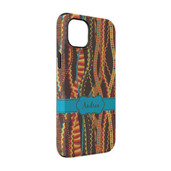 Tribal Ribbons iPhone Case - Rubber Lined - iPhone 14 Pro (Personalized)