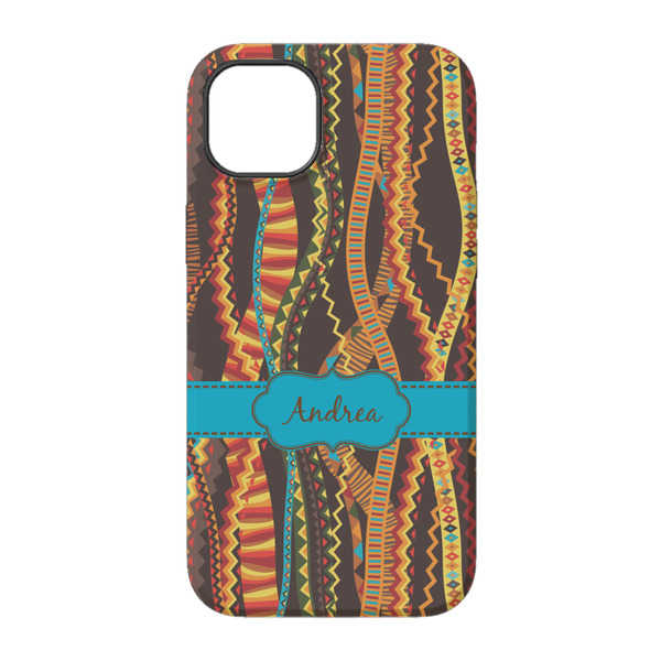 Tribal Ribbons iPhone 14 Pro Tough Case - Back