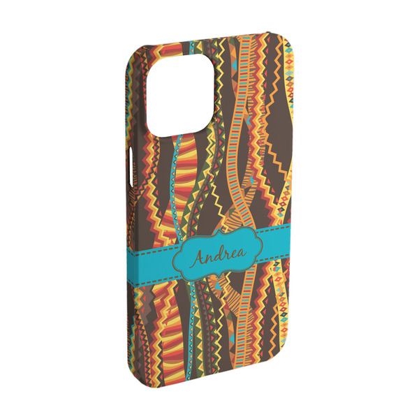 Custom Tribal Ribbons iPhone Case - Plastic - iPhone 15 (Personalized)