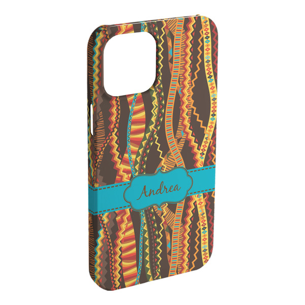 Custom Tribal Ribbons iPhone Case - Plastic (Personalized)