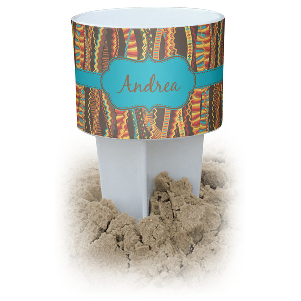Custom Tribal Ribbons Beach Spiker Drink Holder (Personalized)