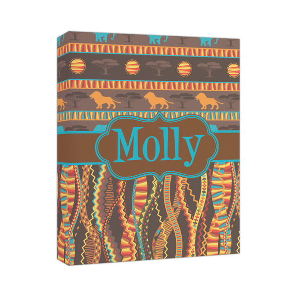 Custom African Lions & Elephants Canvas Print (Personalized)