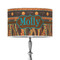 African Lions & Elephants 12" Drum Lamp Shade - Poly-film (Personalized)