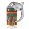 African Lions & Elephants 12 oz Stainless Steel Sippy Cups - Top Off