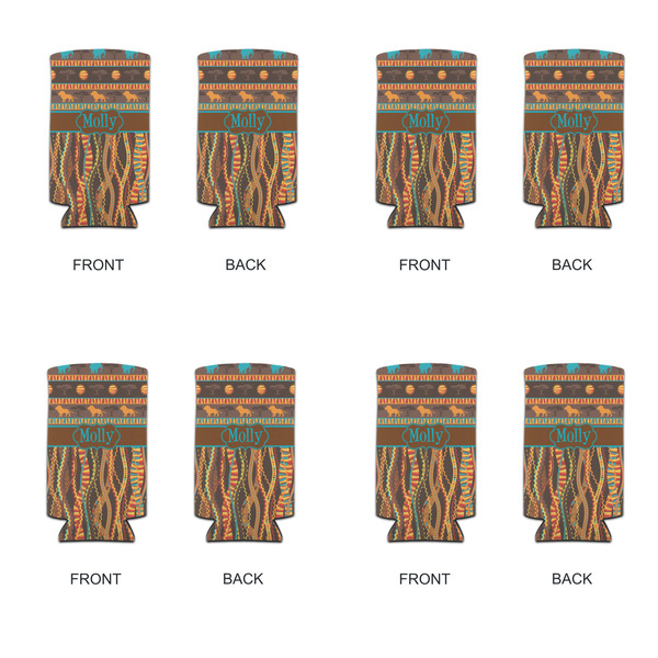 African Lions & Elephants 12oz Tall Can Sleeve - Set of 4 - APPROVAL