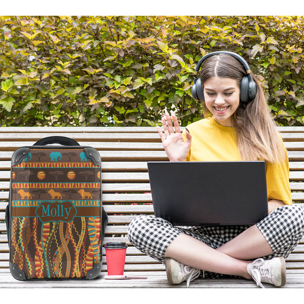 African Lions & Elephants 15" Backpack - LIFESTYLE