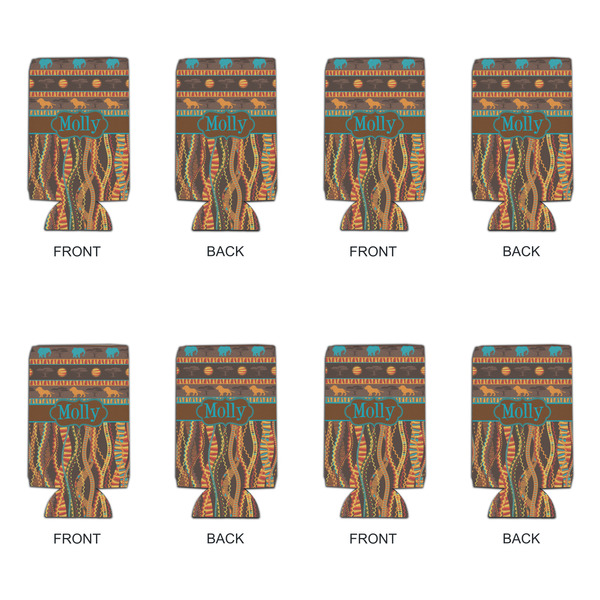 African Lions & Elephants 16oz Can Sleeve - Set of 4 - APPROVAL