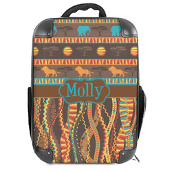 African Lions & Elephants Hard Shell Backpack (Personalized)