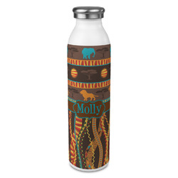 African Lions & Elephants 20oz Stainless Steel Water Bottle - Full Print (Personalized)