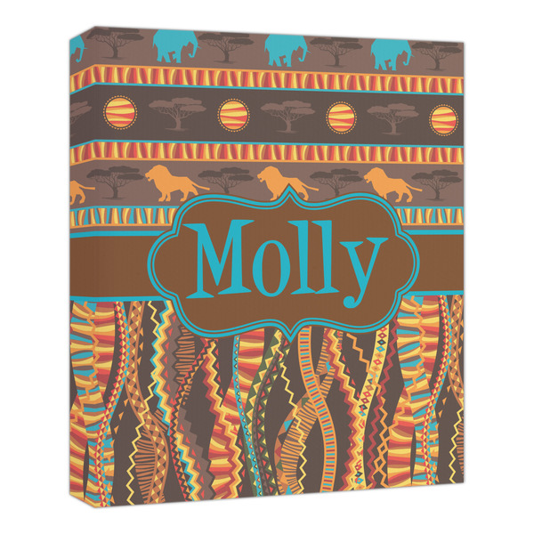 Custom African Lions & Elephants Canvas Print - 20x24 (Personalized)