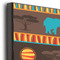 African Lions & Elephants 20x24 Wood Print - Closeup