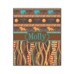 African Lions & Elephants Wood Print - 20x24 (Personalized)