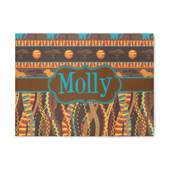 African Lions & Elephants Area Rug (Personalized)