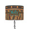 African Lions & Elephants 8" Drum Lamp Shade - Fabric (Personalized)
