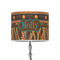 African Lions & Elephants 8" Drum Lamp Shade - Poly-film (Personalized)