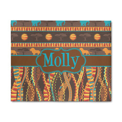 African Lions & Elephants 8' x 10' Indoor Area Rug (Personalized)