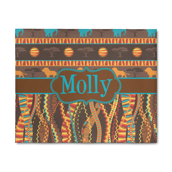 Custom African Lions & Elephants 8' x 10' Patio Rug (Personalized)