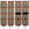 African Lions & Elephants Adult Crew Socks - Double Pair - Front and Back - Apvl