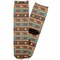 African Lions & Elephants Adult Crew Socks - Single Pair - Front and Back