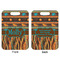 African Lions & Elephants Aluminum Luggage Tag (Front + Back)