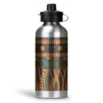 African Lions & Elephants Water Bottle - Aluminum - 20 oz (Personalized)
