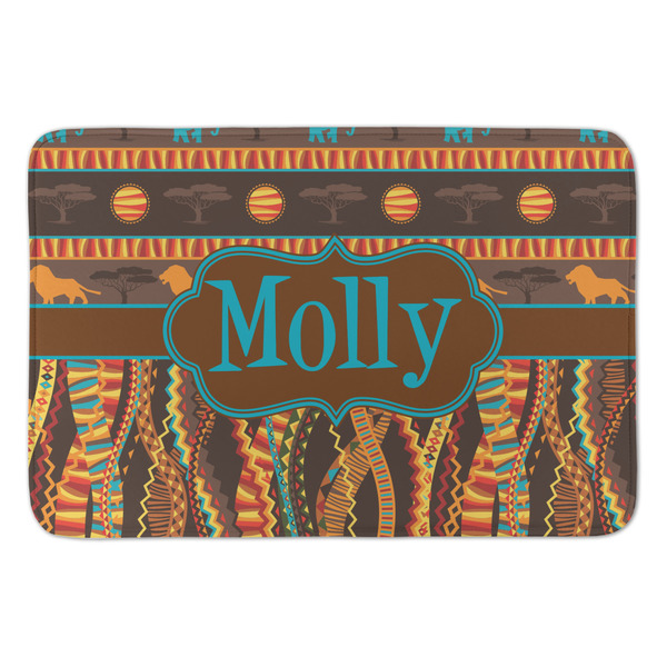 Custom African Lions & Elephants Anti-Fatigue Kitchen Mat (Personalized)