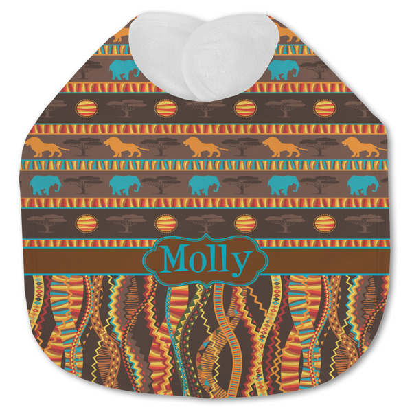 African Lions & Elephants Baby Bib - AFT closed