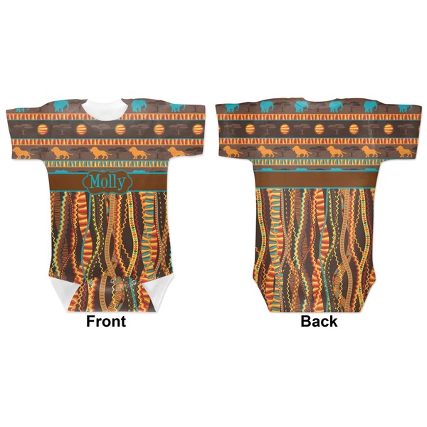 African Lions & Elephants Baby Bodysuit Approval