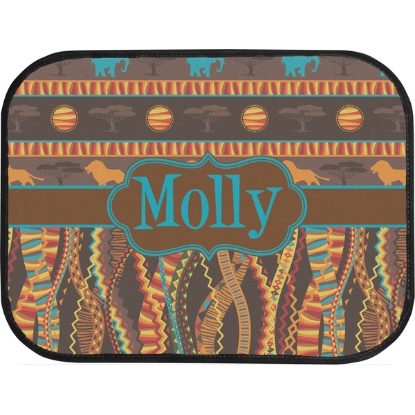 African Lions & Elephants Back Seat Car Mat